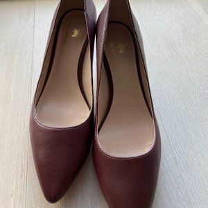 Brooks Brothers burgundy 2" heels (size 9)
